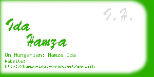 ida hamza business card